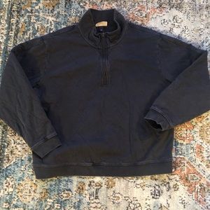 Quarter Zip Quilted Sweatshirt